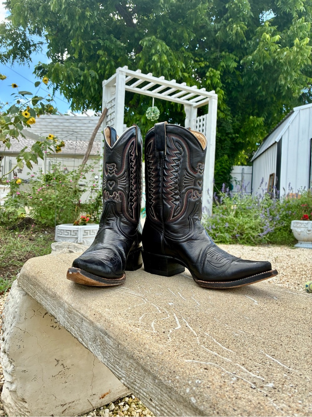 Heritage Boot Co Handmade Black “Jesse Dayton” Cowboy Boots - Women’s 6 - Picture 13 of 13